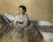Edgar Degas Mrs. Edgar USA oil painting artist